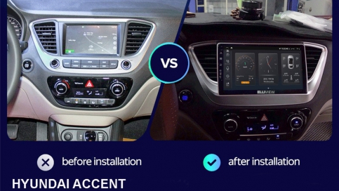 Màn hình DVD Android liền camera 360 xe Hyundai Accent 2017 - 2020 | Elliview S4 Basic